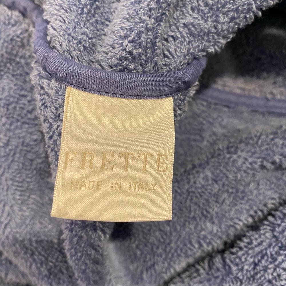 Frette Blue Terry Cloth Robe - Picture 4 of 7